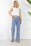 5704 Flatolu, Front Pocket Detail, Broad Legs, Double Legs Jeans - 2