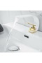 Bathroom Sink Faucet White Gold Waterfall Design New Model Imported with 7 Years Warranty - 5