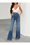 Women's High Waist Spanish Flare Jeans - Blue - 5
