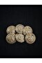 6-Pack Gold Royal Crest Oversized Buttons - 28 mm 44 Sizes Luxury Button Set for Jacket and Coat