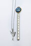 Stainless Steel Silver Color Scissors Side Pendant Necklace, Gift Necklace 60 cm - 4