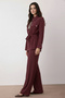 Scarf Double Set N7203 Claret Red - 2
