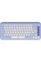 Tastatură wireless Pop Icon, Bluetooth, Liliac