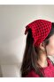 Women's Hand-Knitted Triangle Design Model Bandana Hair Accessory - 2