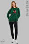 Unisex Minnie Mickey Printed Crew Neck Hoodless Oversized 100% Cotton Combed Cotton Sweatshirt - 2