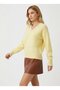 Women's V-Neck Lace Detailed Embroidered Knit Sweater 8716 - 2