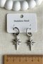 Steel Stone Pole Star Clip-On Women's Earrings Non Tarnish Women's Jewelry Steel Earrings - 4