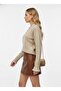 Women's V-Neck Lace Detailed Embroidered Knit Sweater 8716 - 7