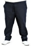 Mode XL Large Size Men's Straight Leg Gabardine Jogger Pants 21929 Dark Blue