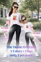 Mother Daughter Mama Min Toparlayıcı Tayt T-Shirt Combination Single Price Oversize 100% Cotton