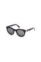 Round dark green sunglasses