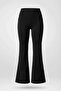 Women's High Waist Pocketed Spanish Leggings Trousers - 4