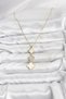 316L Steel Chain Gold Color Clover Detailed Zircon Stone Women's Necklace - 2