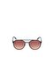Round matte black gradient smoke sunglasses - 8