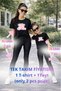 Mother Daughter Mama Min Toparlayıcı Tayt T-Shirt Combination Single Price Oversize 100% Cotton