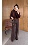 Brown Palazzo Trousers