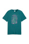 Graphic Men's Green Casual Style T-Shirt 63444160 - 4