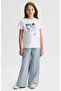 Limi Soft Flexible Stone Detailed Denim Jacket Loose Pants T-Shirt 3 Piece Set - 4