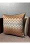 Imported Silk Velvet Pattern Throw Pillow Cover 43X43Cm (Double Sided Pattern) - 3