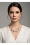 Elegant Women's Necklace with Triangle Drop Zircon Stones – Sparkling Evening Dress Jewelry - 3