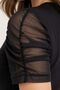 Women's Tulle Detailed Lycra Short Sleeve Bodysuit - 4