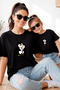 Mother Daughter 100% Cotton T-Shirt Mama Mini Mother Daughter Single Price