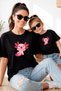 Mother Daughter 100% Cotton T-Shirt Mama Mini Mother Daughter Single Price