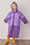 Children's Oversized Raincoat - Unisex Hooded Raincoat - Children's Raincoat with Snap Fasteners - Raincoat