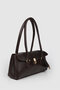 Monca Women's Gold Buckle Detailed Lockable Daily Shoulder Bag - 2