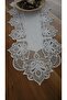 Luxury French Lace Linen Gardeya Runner - 4
