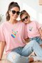 Mother Daughter 100% Cotton T-Shirt Mama Mini Mother Daughter Single Price