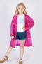 Children's Oversized Raincoat - Unisex Hooded Raincoat - Children's Raincoat with Snap Fasteners - Raincoat - 3