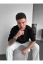 Oversize Vintage Detailed Ripped Knitwear T-Shirt Vintage Washed Streetwear Loose T-Shirt - 4