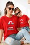 Mother Daughter 100% Cotton T-Shirt Mama Mini Mother Daughter Single Price