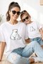 Mother Daughter 100% Cotton T-Shirt Mama Mini Mother Daughter Single Price