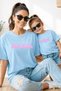 Mother Daughter 100% Cotton T-Shirt Mama Mini Mother Daughter Single Price