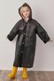 Children's Oversized Raincoat - Unisex Hooded Raincoat - Children's Raincoat with Snap Fasteners - Raincoat