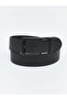 Black leather-look men's belt from güli̇s gi̇yi̇m