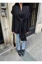 Women's Blazer with Detachable Shawl Collar Detail - 2