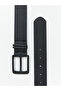 Black leather-look men's belt from güli̇s gi̇yi̇m - 3