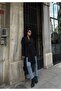 Women's Blazer with Detachable Shawl Collar Detail - 4