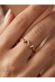 Zigzag Heart Rhythm Rose Women's Steel Ring
