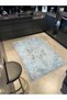 Traditional Themed Geometric Ice Blue Decorative Rug and Washable Carpet Miravip9612 - 2