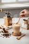 6 Pieces Multi-Purpose Natural Bamboo Mixing and Measuring Spoons - Latte, Coffee, Spice, and Baby Food Spoons - 6