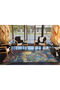 Multicolored Cube Geometric Patterned Decorative Washable Carpet Miravip8460 - 3