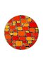 Modern Checkered Black Themed Multi-Colored Patterned Woven Base Washable Carpet Miravip9060 - 4