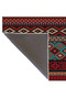 Brown Geometric Cross Check Patterned Woven Base and Decorative Washable Carpet Miravip8534 - 5