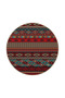 Brown Geometric Cross Check Patterned Woven Base and Decorative Washable Carpet Miravip8534 - 4