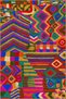 Multicolored Mixed Geometric Shape Patterned Modern Decorative Carpet 4802