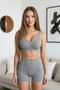 Mink Taupe Silkair Laser Cut Underwire-Free Bra - Classic Wide Strap, Non-Marking - 3